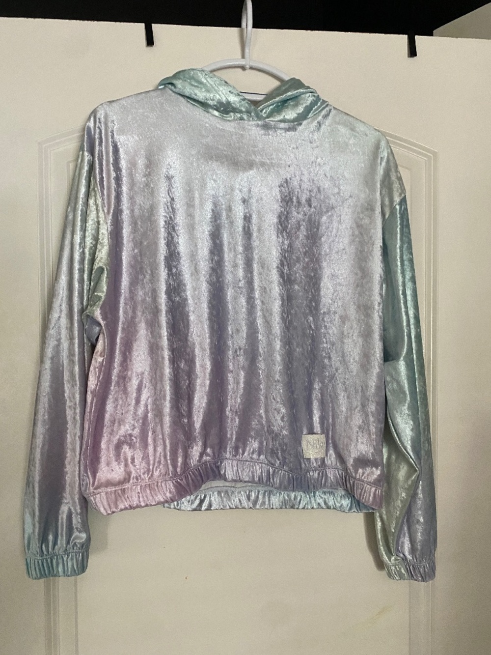 Nike purple pastel velour hoodie size s